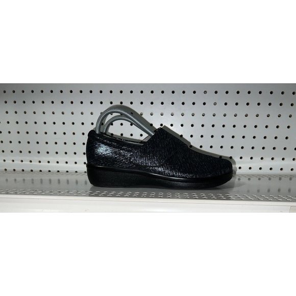Alegria Lauryn Womens Leather Nursing Work Clogs Size EU 39 US 9 Metallic Blue - Picture 1 of 8